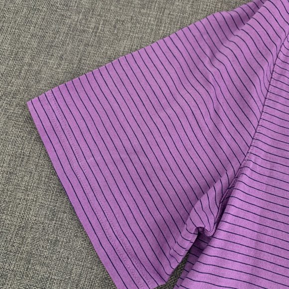 Jos. A. Bank Polo Traditional Fit Medium Purple Short Sleeve Collared - Picture 5 of 9